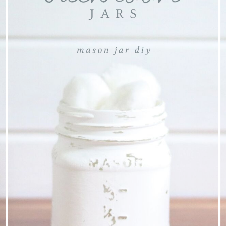 mason jar diy: bathroom jars