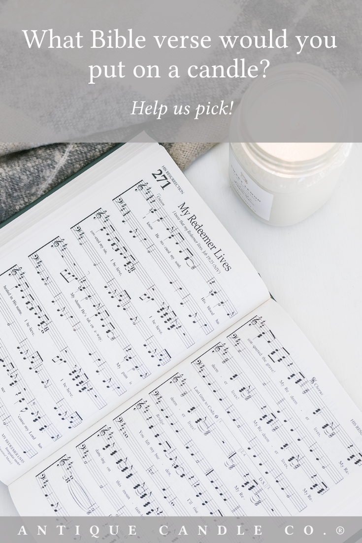 What verse would you put on a candle?