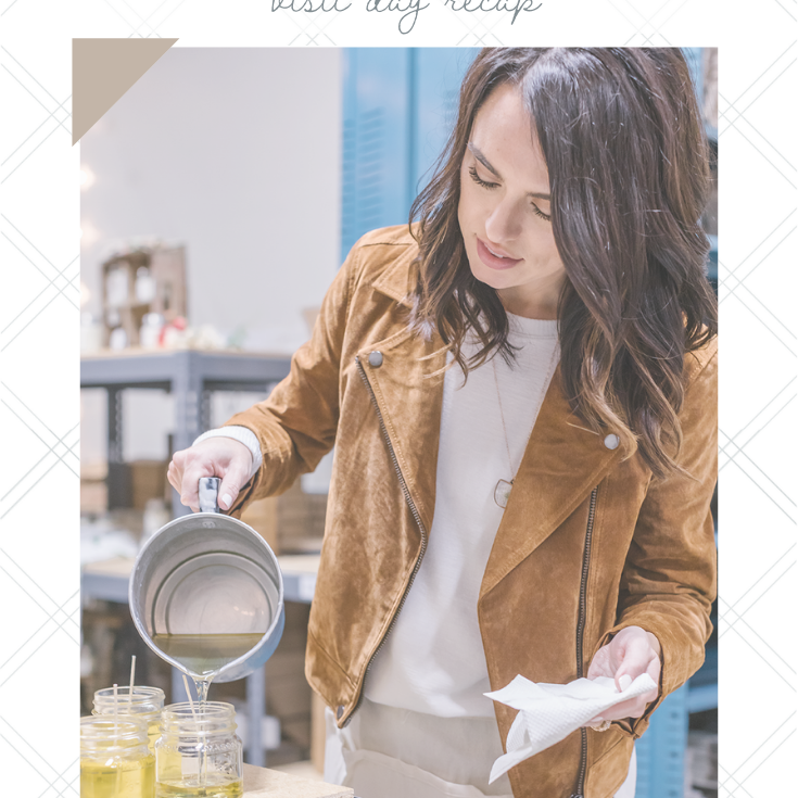 friends at the candle studio: visit day recap