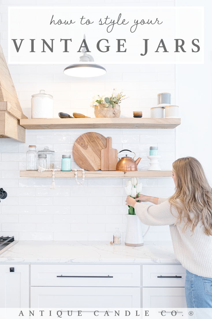how to style your vintage jars
