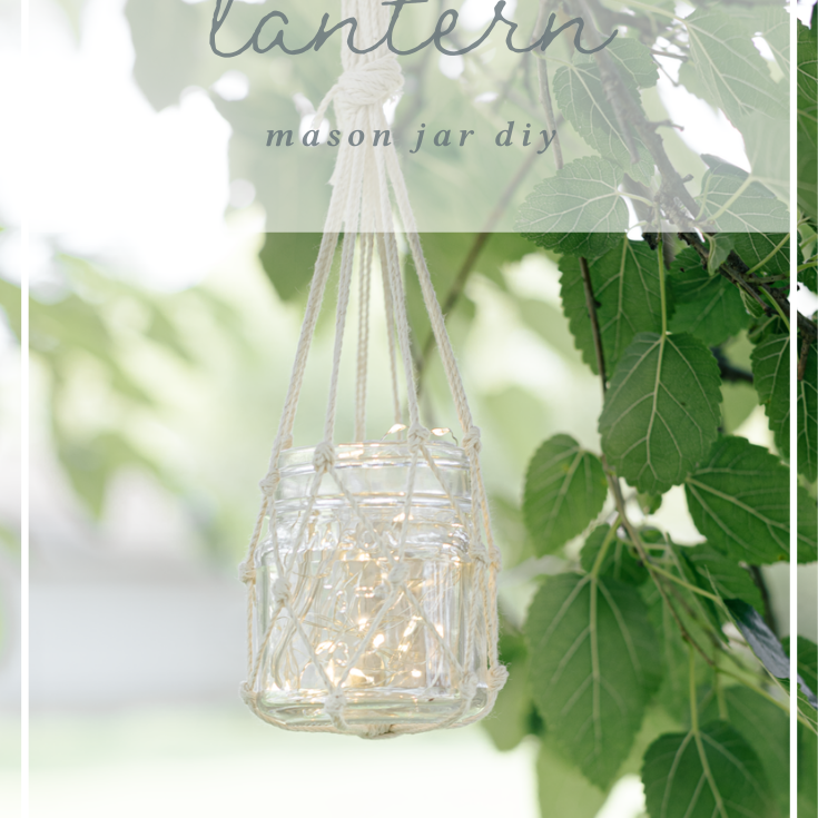 mason jar diy: string lantern