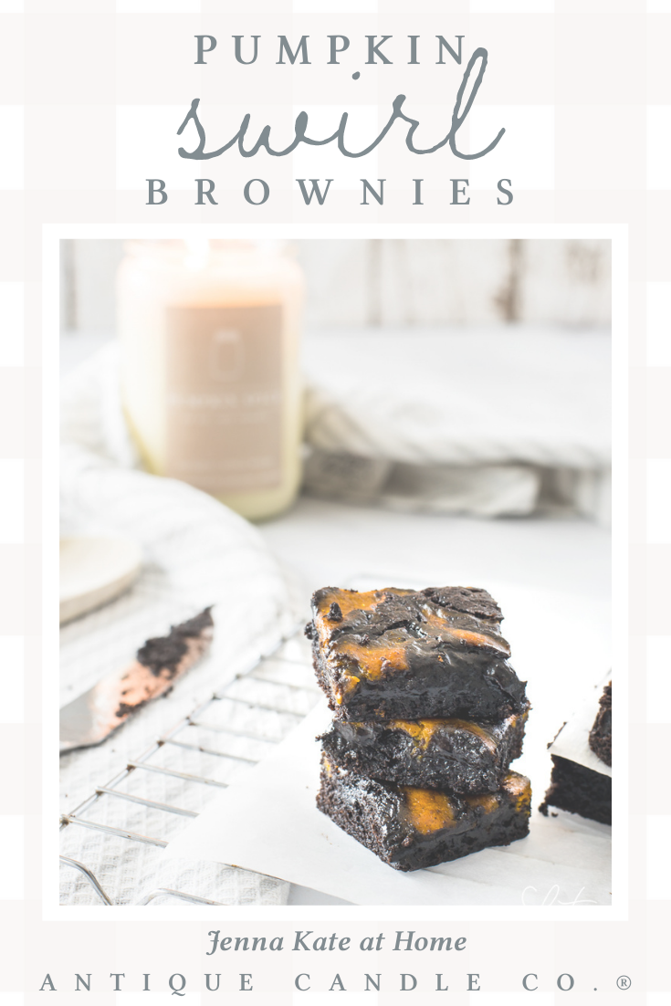 pumpkin swirl brownies