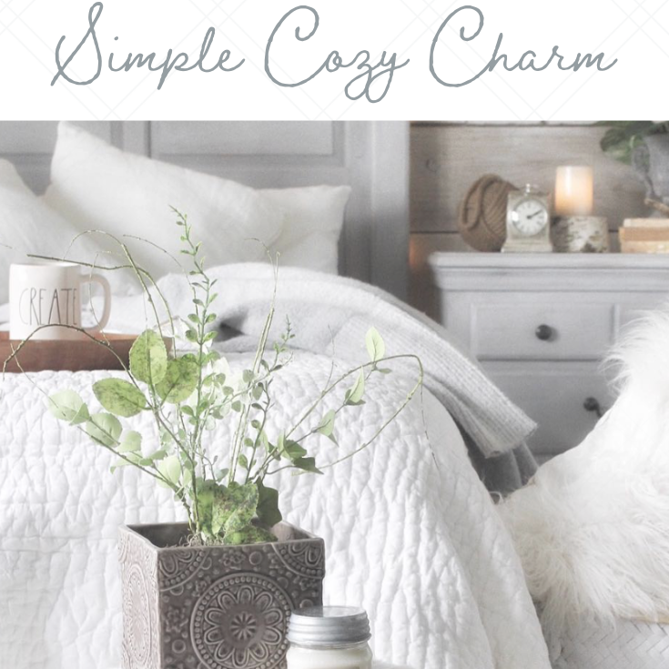 how to create the perfect candle setting: Simple Cozy Charm
