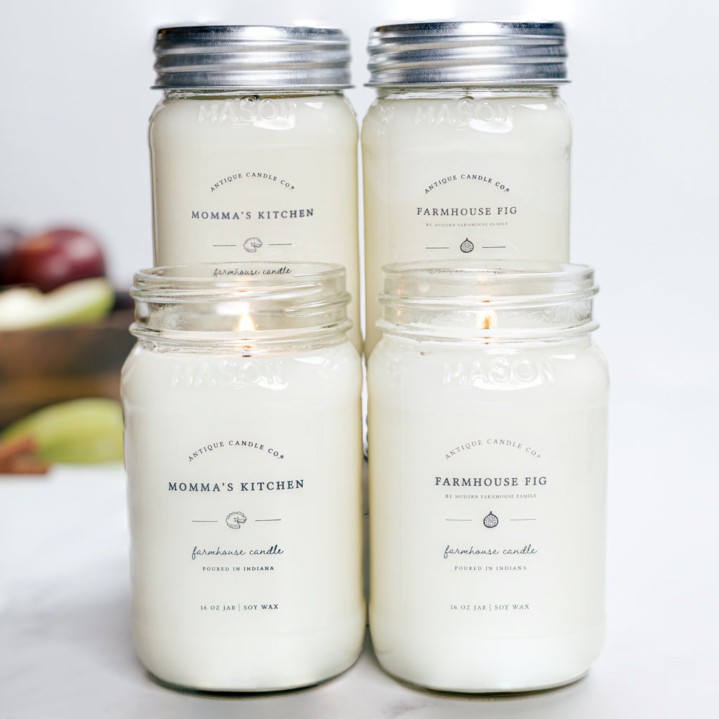 Farmhouse Fig by Modern Farmhouse Family & Momma’s Kitchen Bundle of Four Antique Candle Co.®️