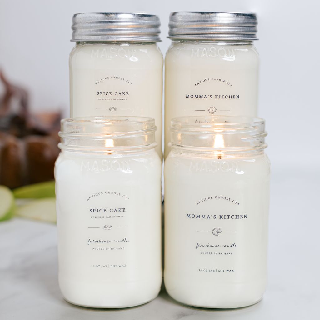 Spice Cake by Karlee Gail Bowman & Momma’s Kitchen Bundle of Four Antique Candle Co.®️