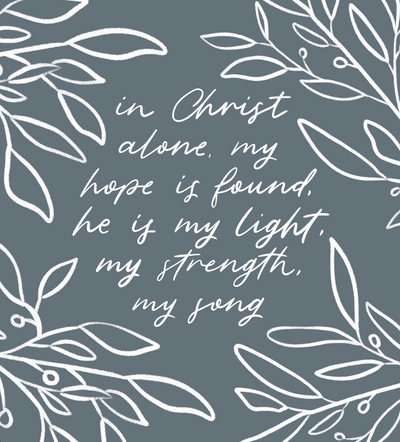 “In Christ Alone” Soy Candle