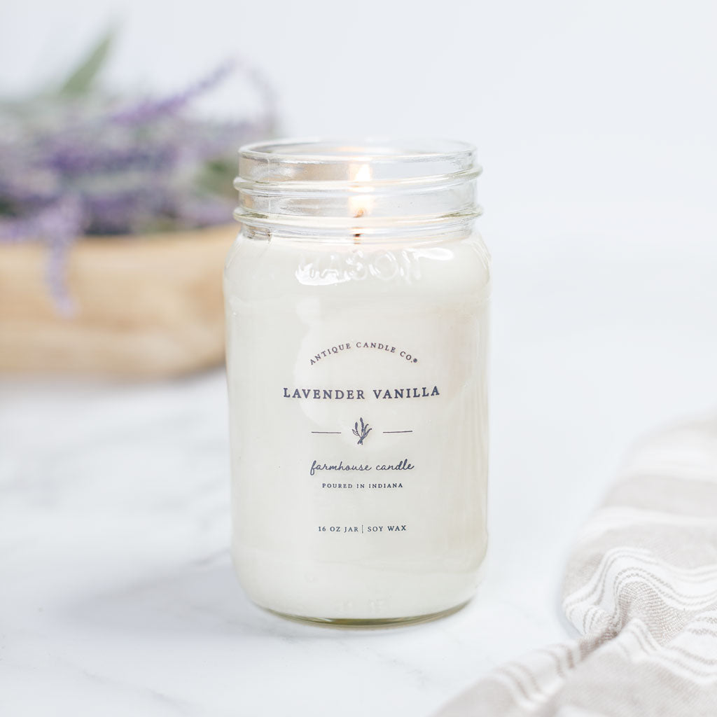 Essential Oil Candle / Lavender Vanilla + sett – One Mercantile / Sett