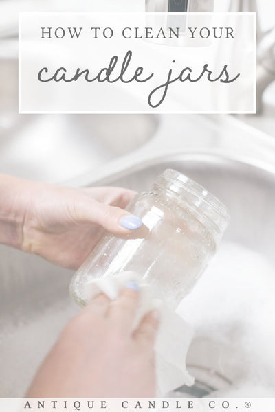 how to clean your candle jars
