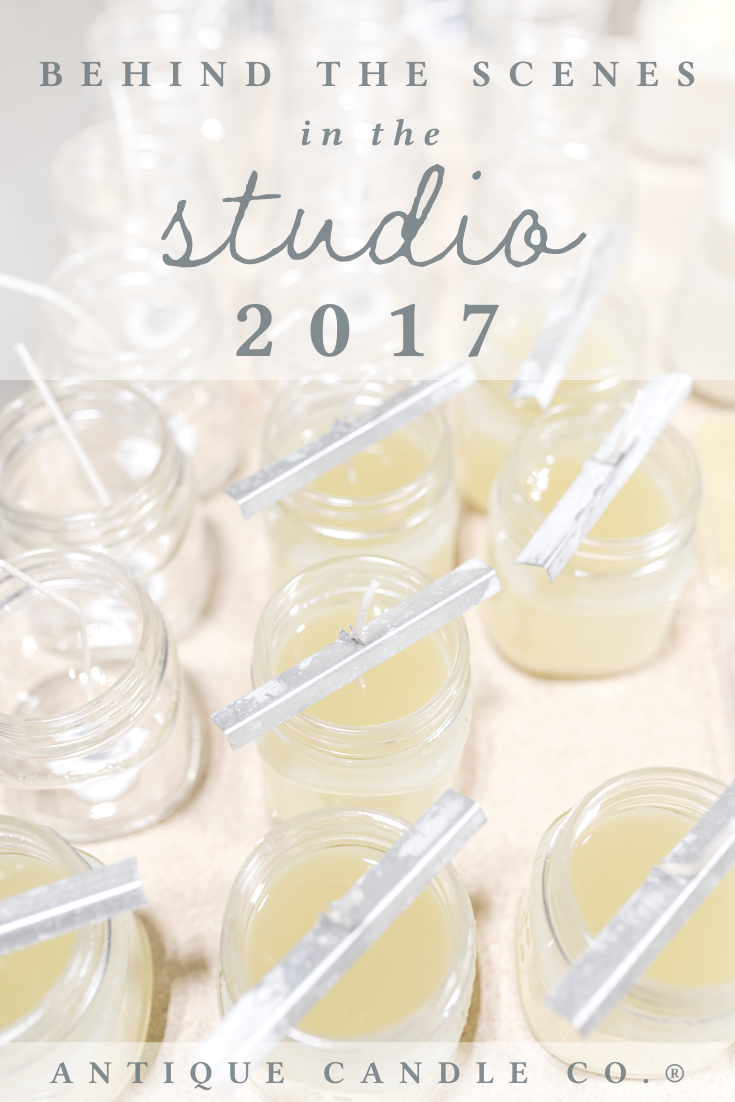 behind the scenes in the studio: 2017