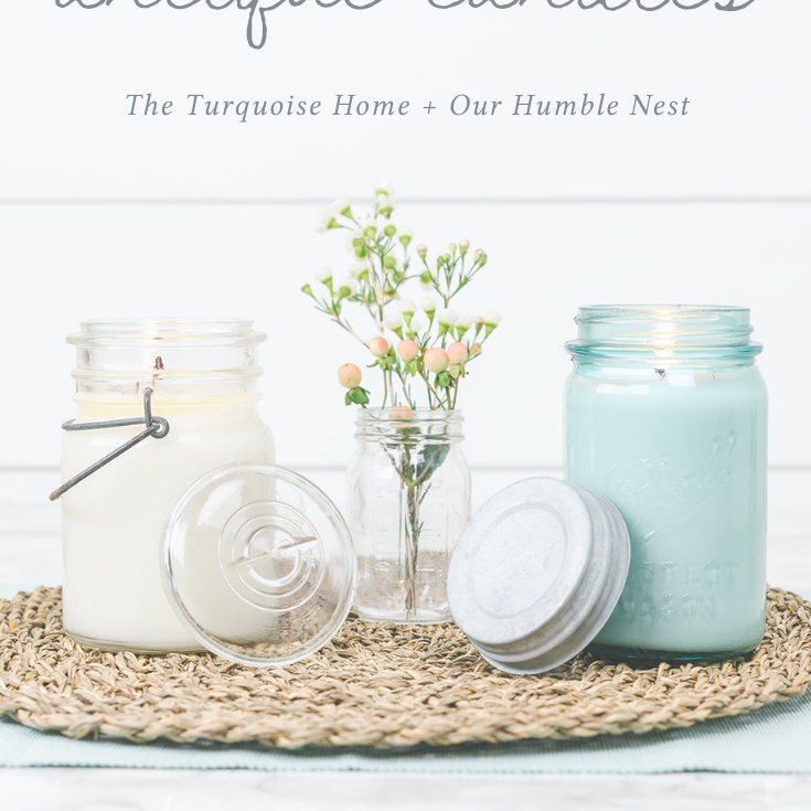 how to style antique candles: The Turquoise Home + Our Humble Nest