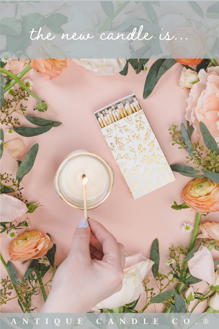 The new candle is... 🌸 Antique Candle Co.