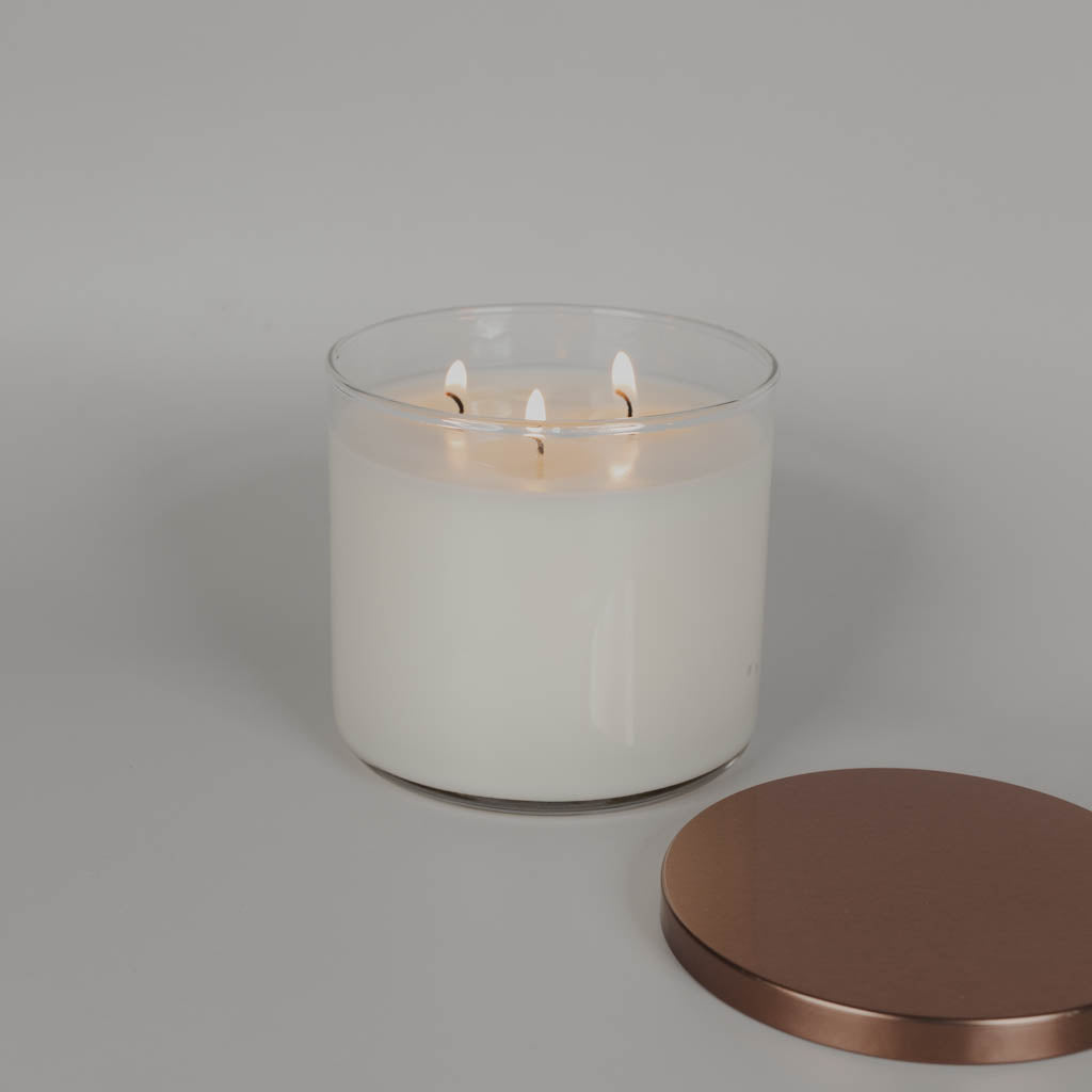 3-Wick Glass Candle