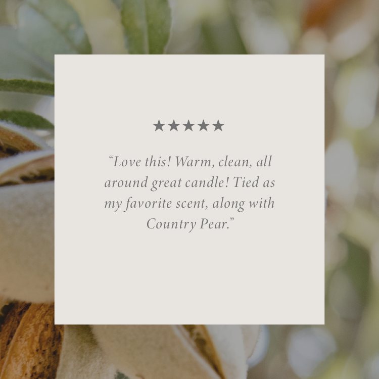 Almond Vanilla 16 oz candle