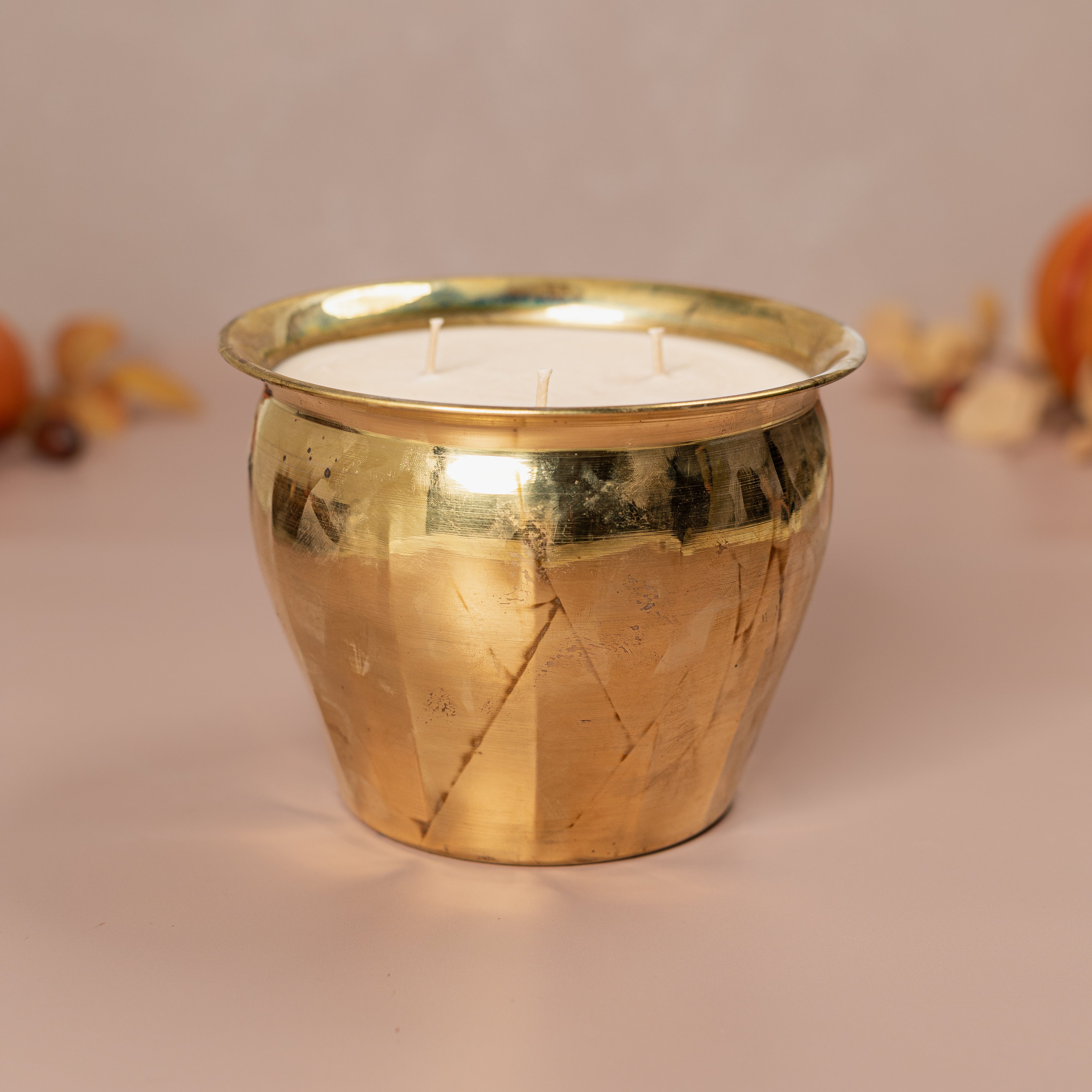 Fall Harvest - Brass Planter