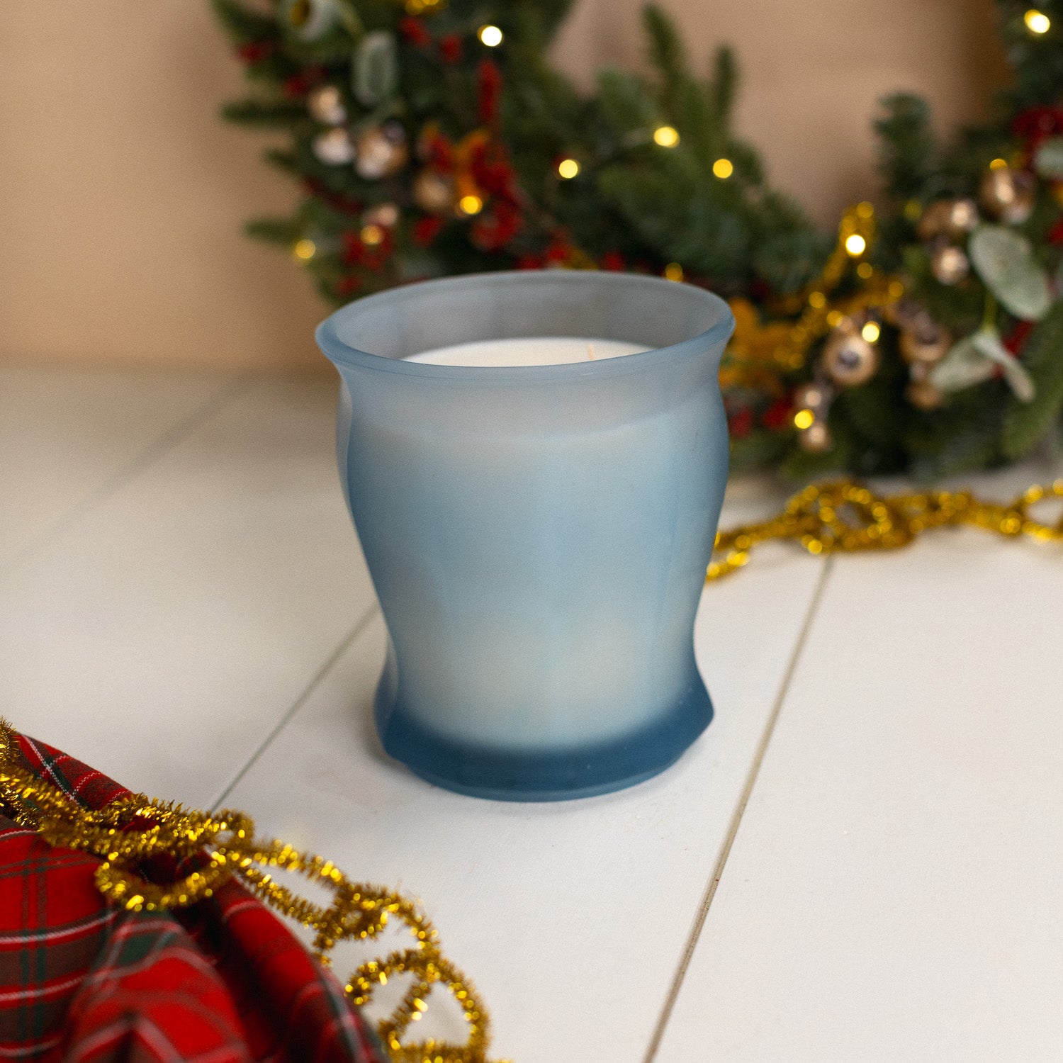 Good Tidings - Frosted Blue Candy Dish