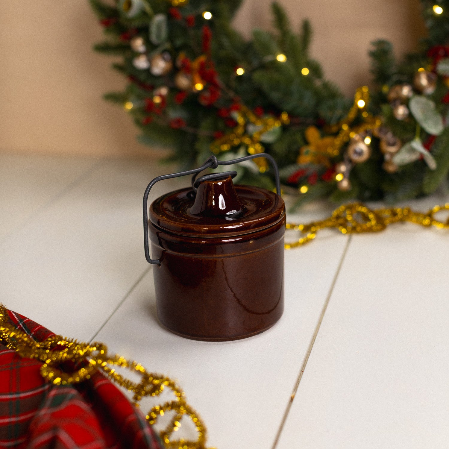 Citrus Pomegranate - Brown Crock