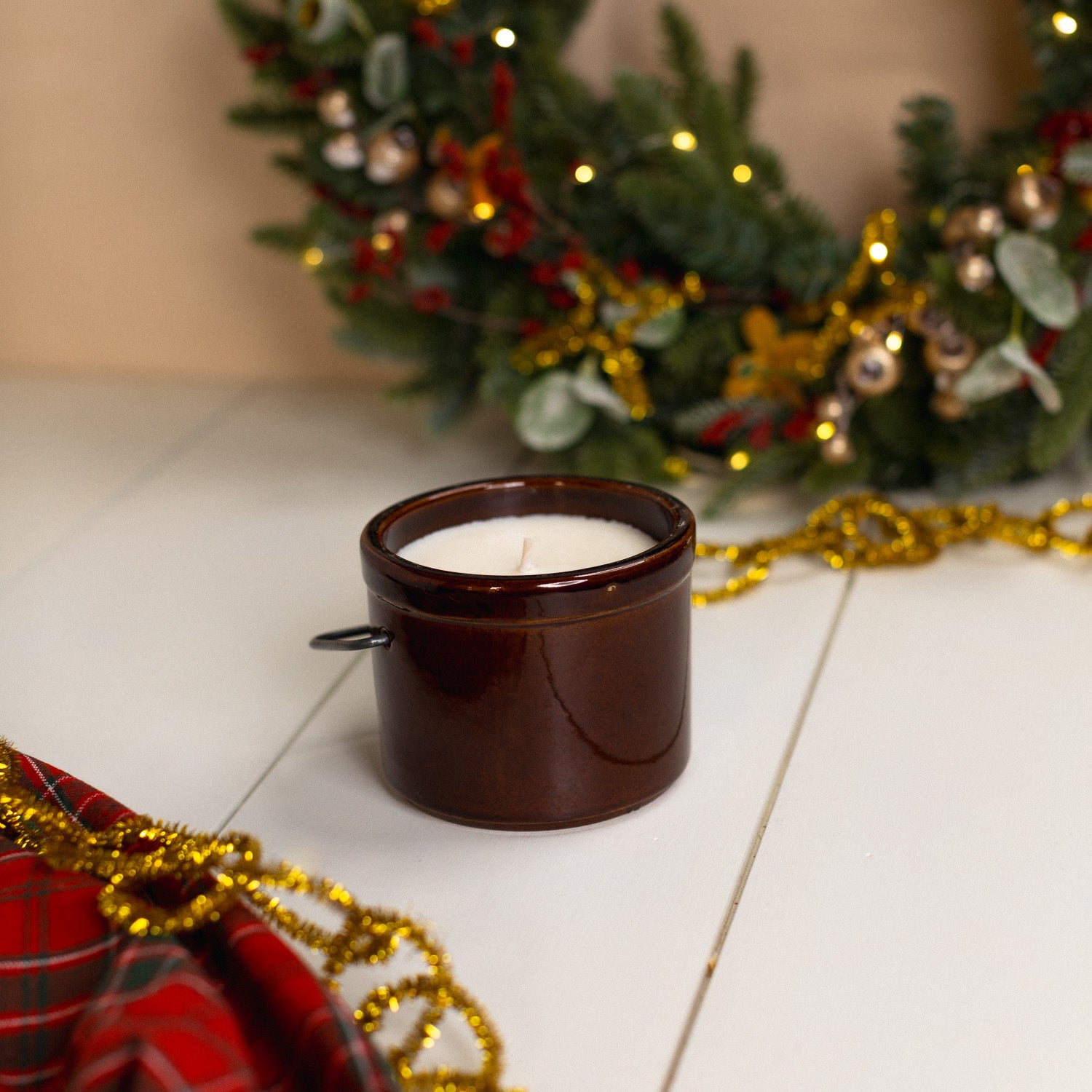 Citrus Pomegranate - Brown Crock