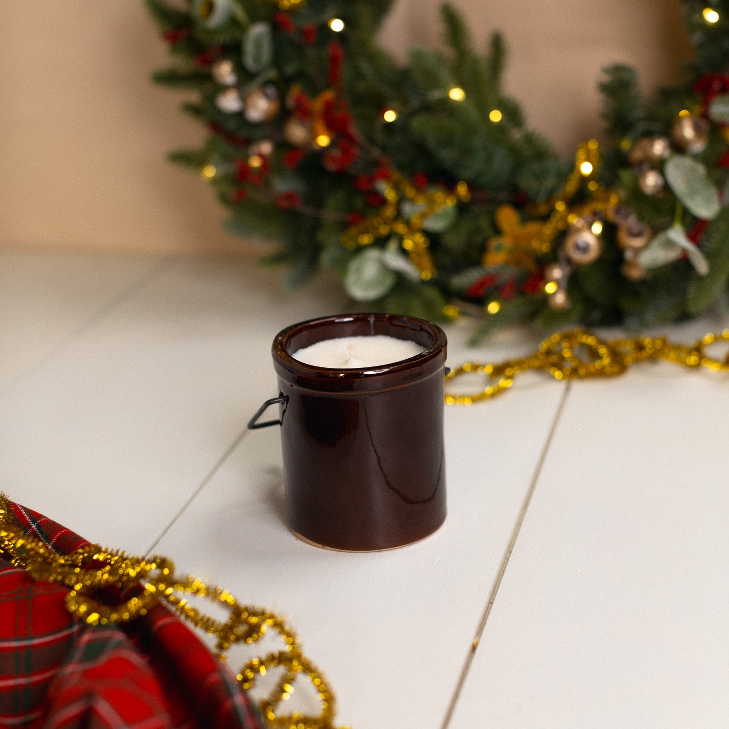 Citrus Pomegranate - Brown Crock