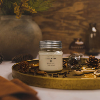 Clove & Pine 8 oz candle