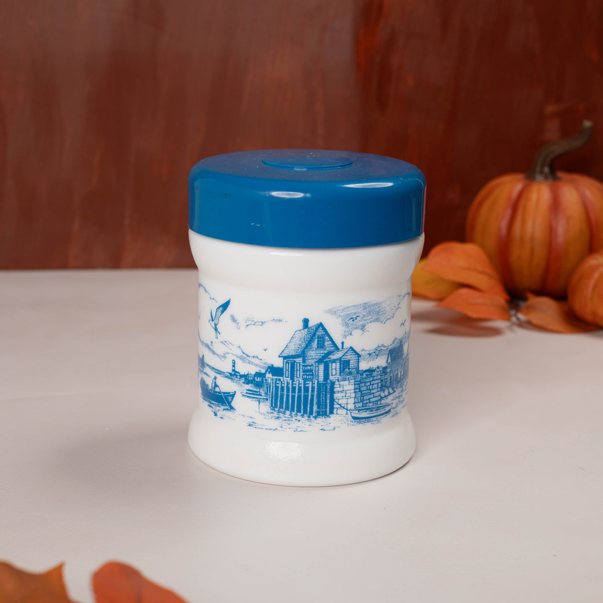 Fall Harvest - Glass Tobacco Canister