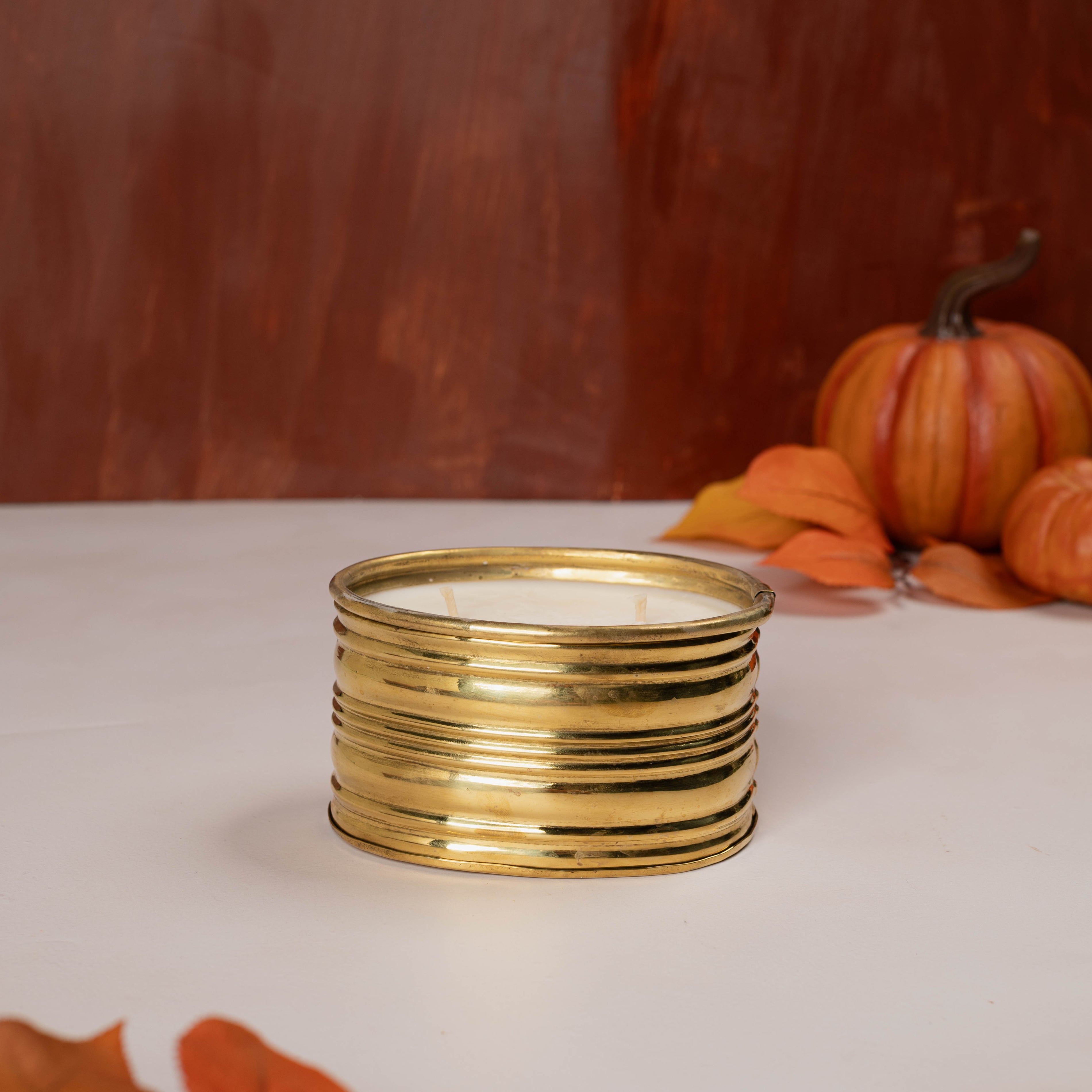 Spiced Cranberry - Brass Planter