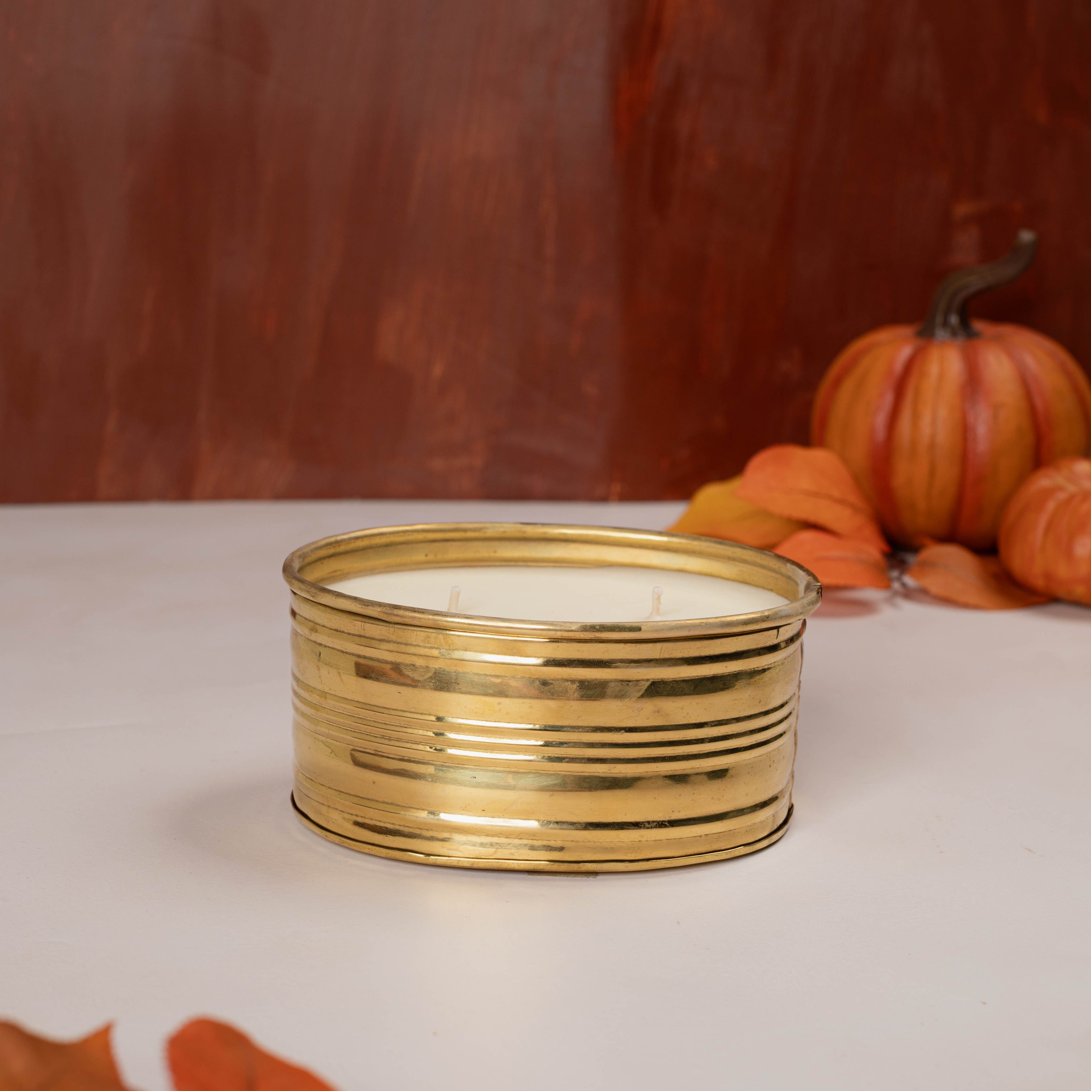 Pumpkin Spice - Brass Planter