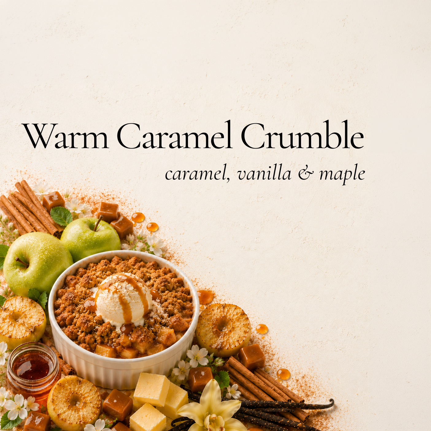 Warm Caramel Crumble by Sarah Joy 16 oz candle