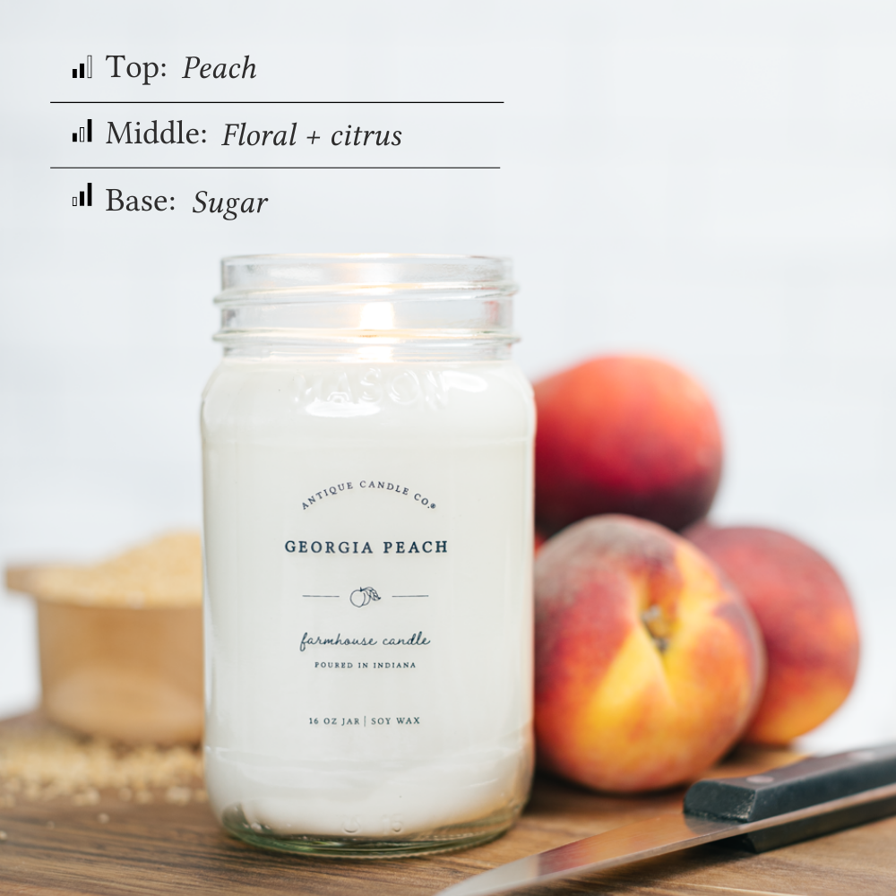 Georgia Peach 16 oz candle - Antique Candle Co.®️