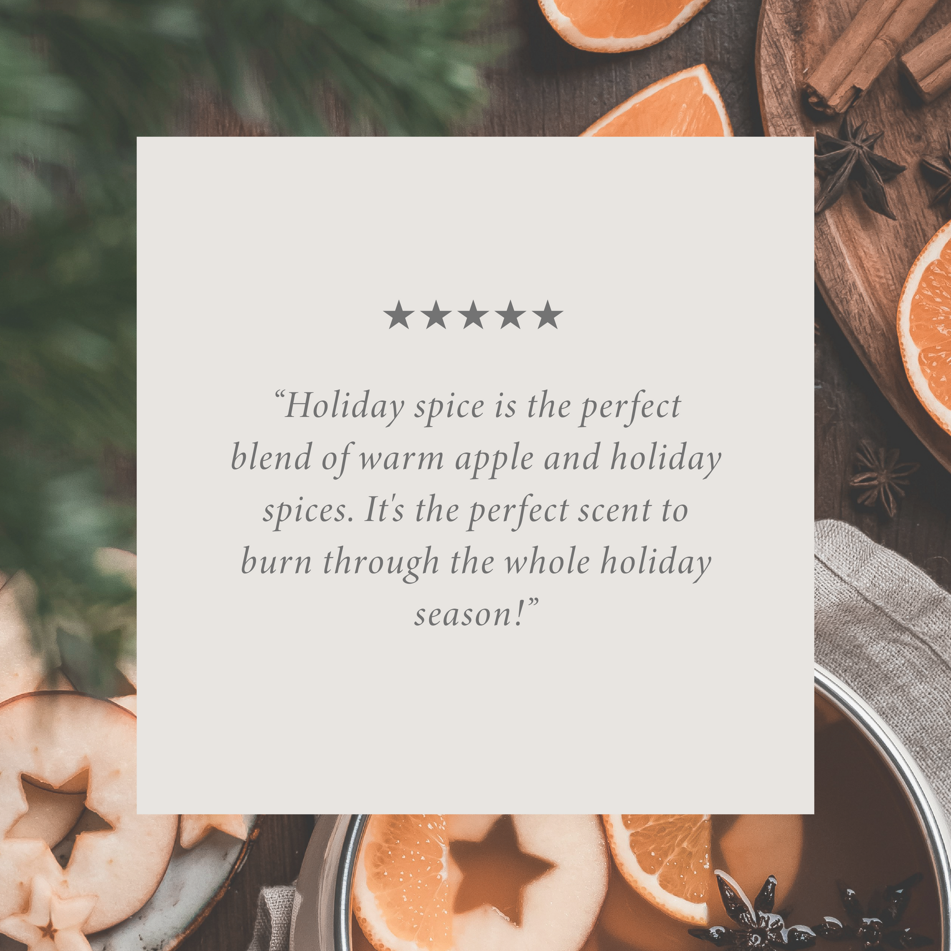 Holiday Spice 16 oz candle