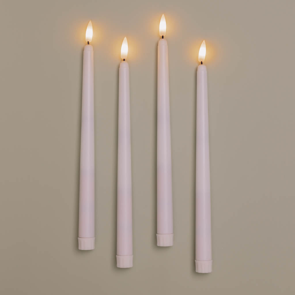 Flameless Taper Candle Set