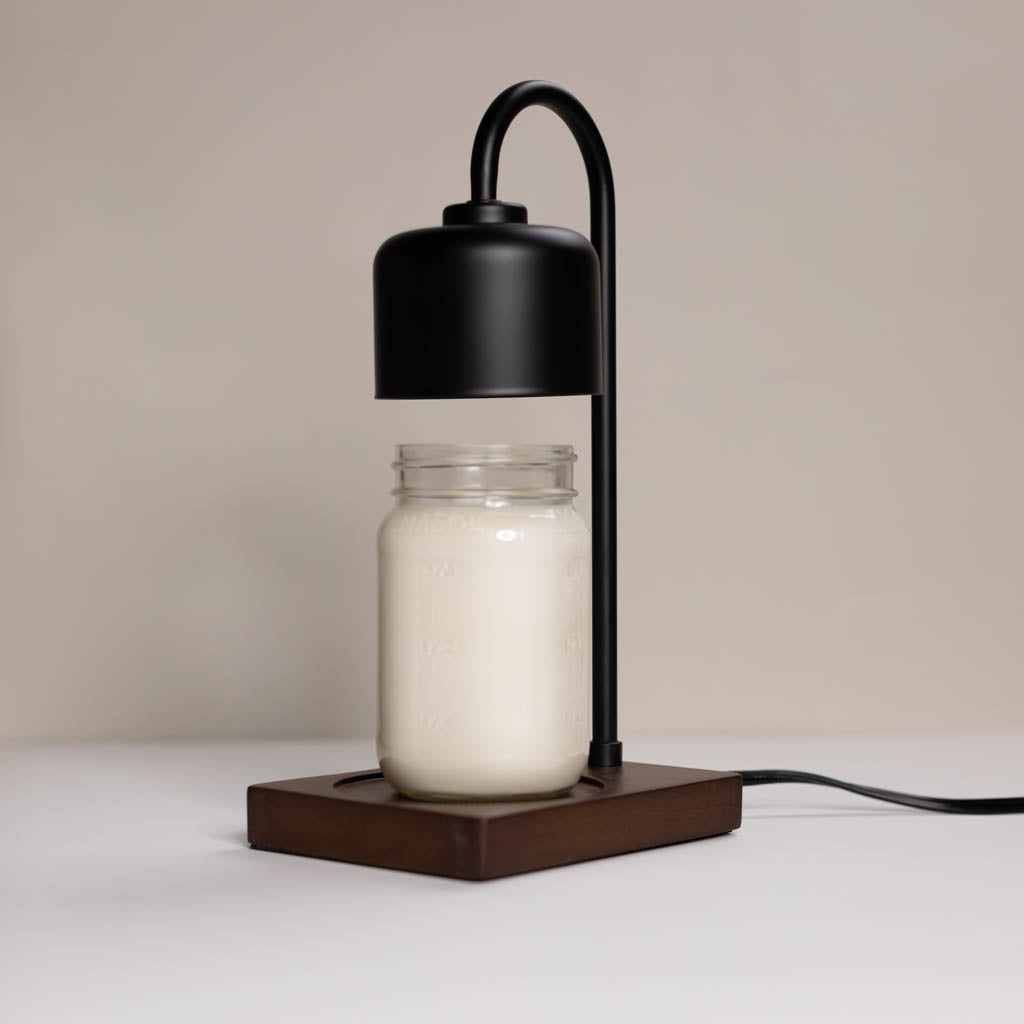Black Candle Warmer Lamp + Candle Bundle