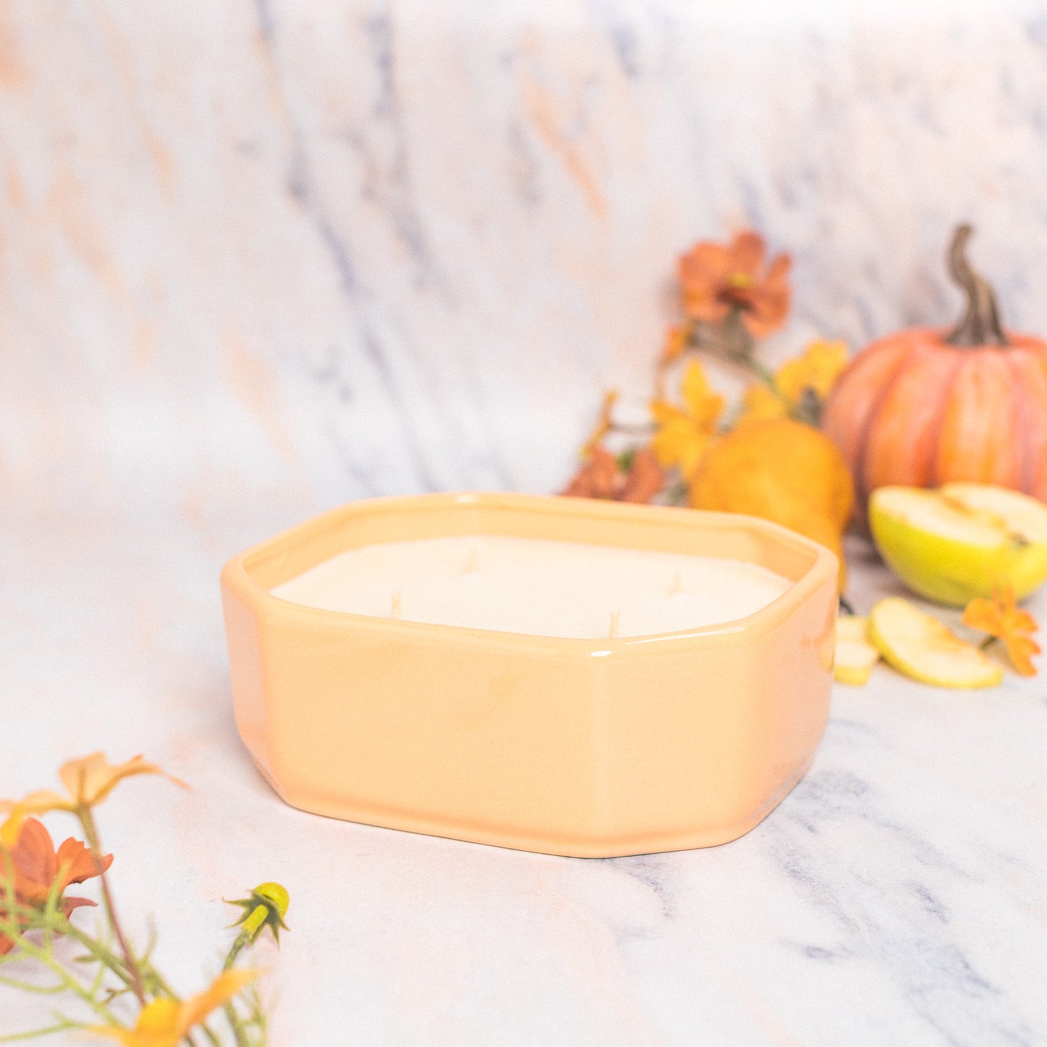 Fall Harvest - Pink Ceramic Planter