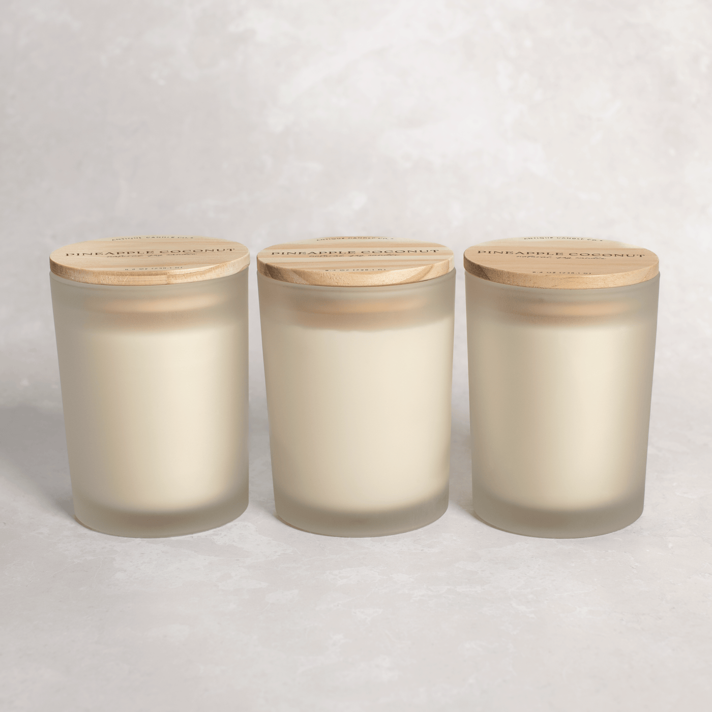 Pineapple Coconut Luxe Candle Bundle of Three