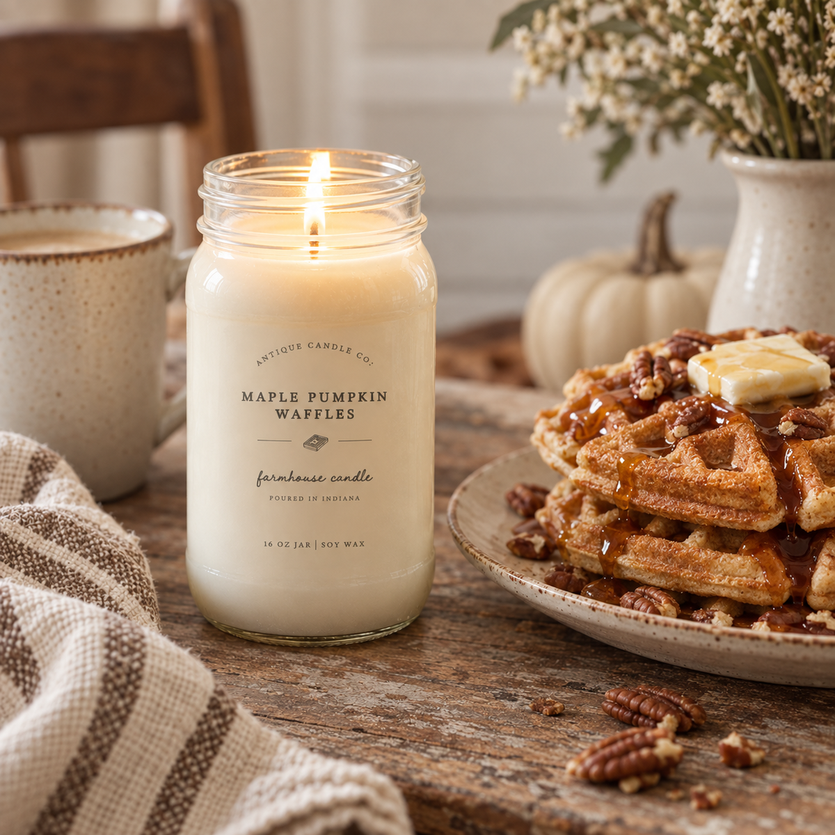 Maple Pumpkin Waffles