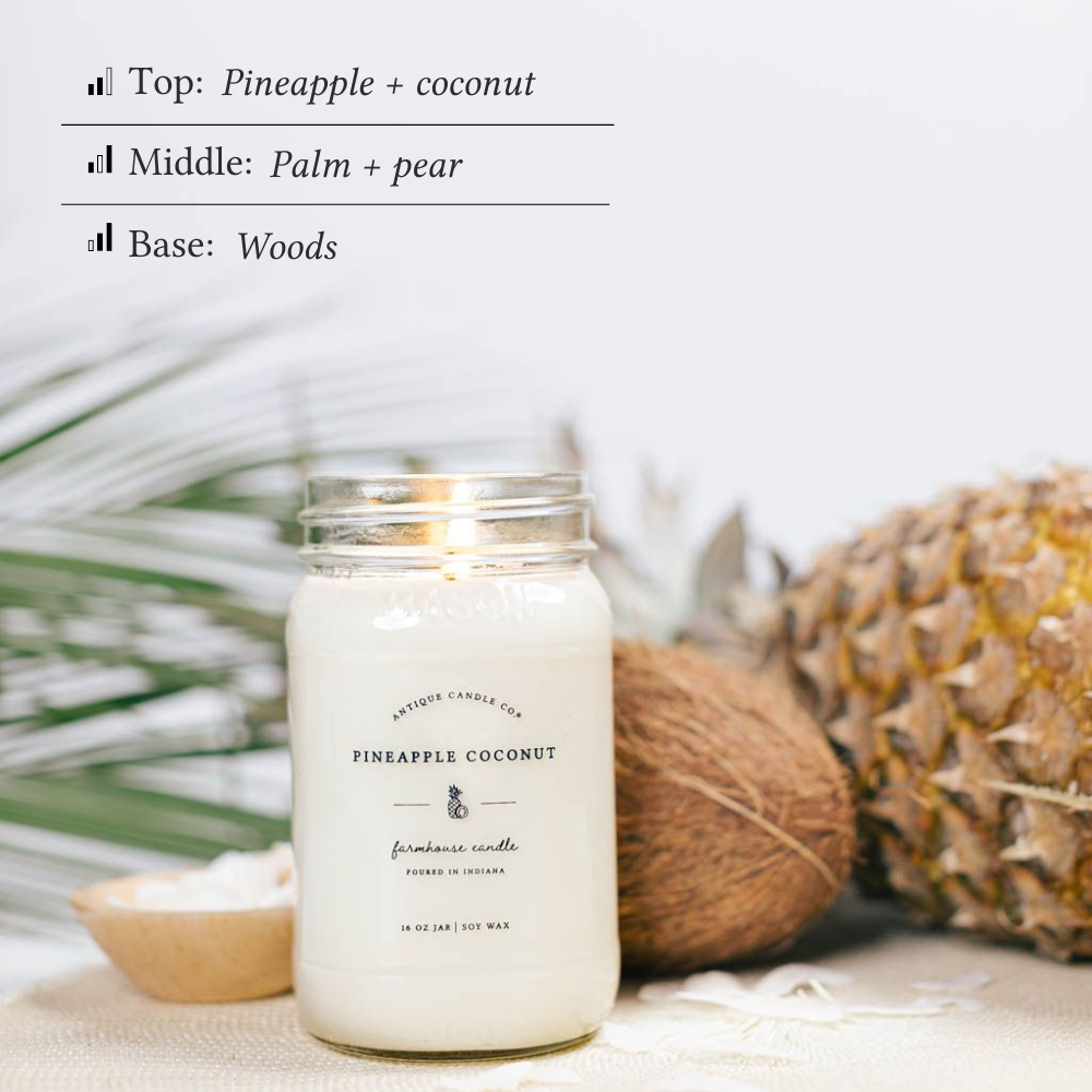 Pineapple Coconut 16 oz candle