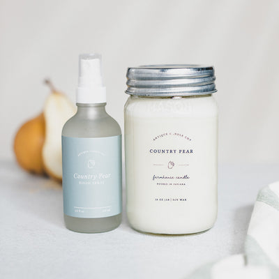 Country Pear Candle & Room Spray Set