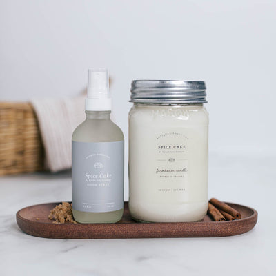 Spice Cake by Karlee Gail Bowman Candle & Room Spray Set