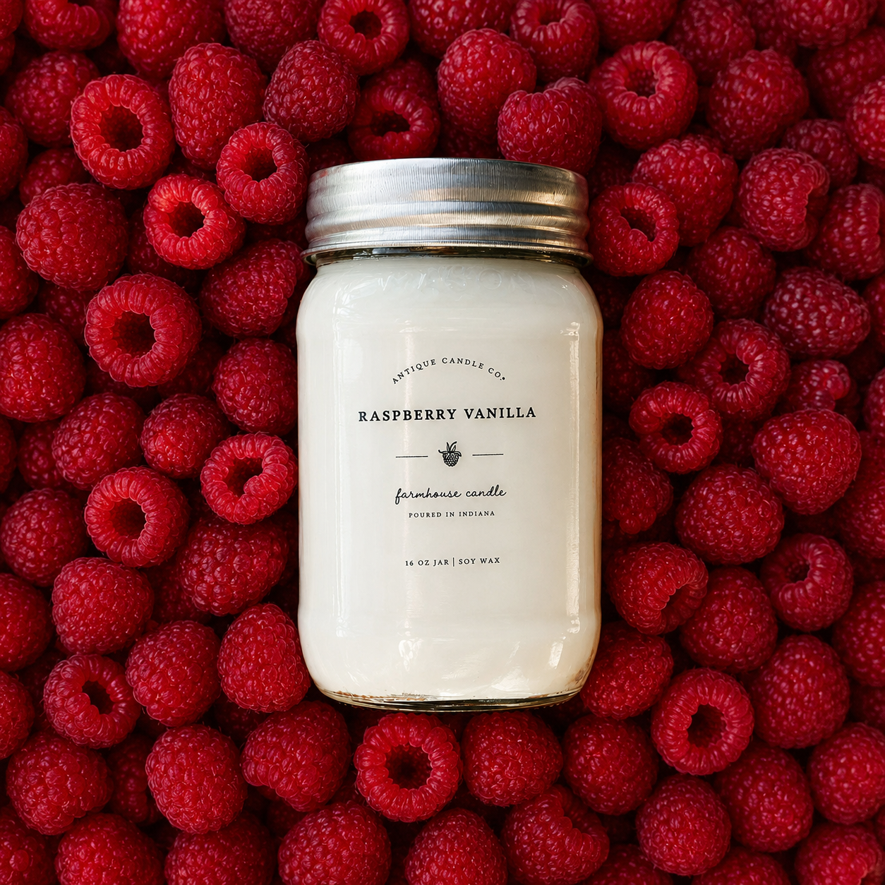 Raspberry Vanilla 16 oz candle