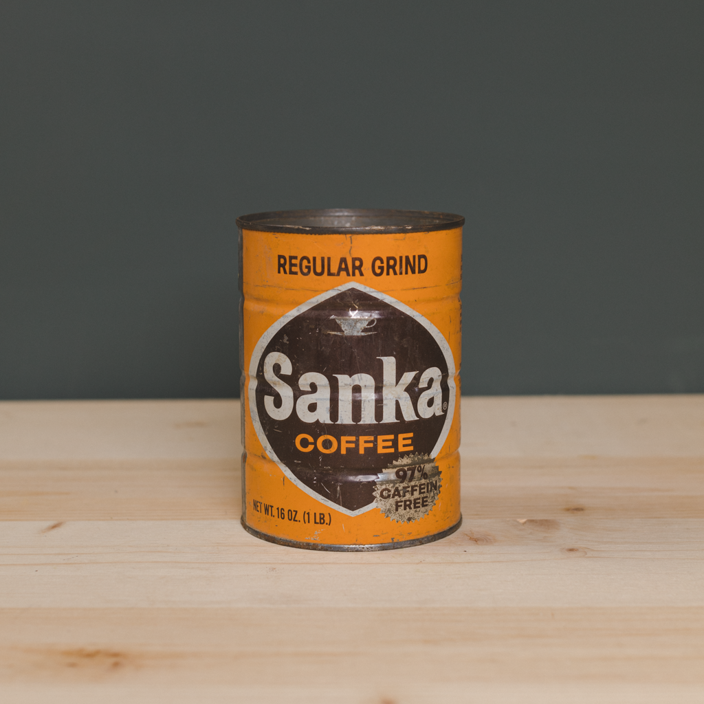 Warm Caramel Crumble - Sanka Coffee Tin