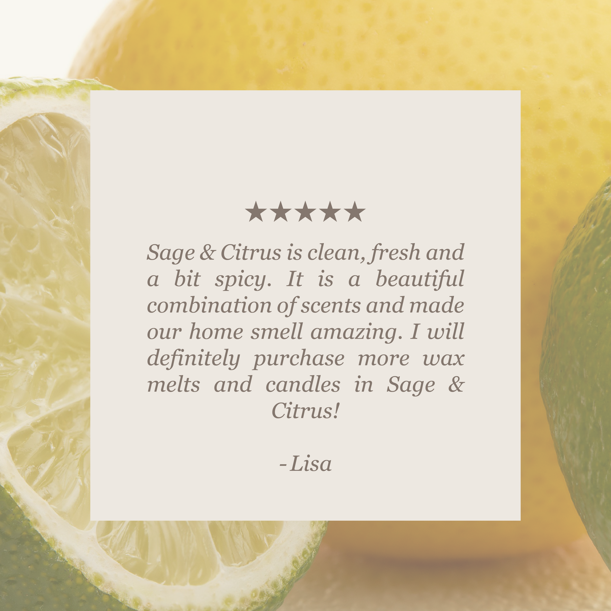 Sage & Citrus 16 oz candle