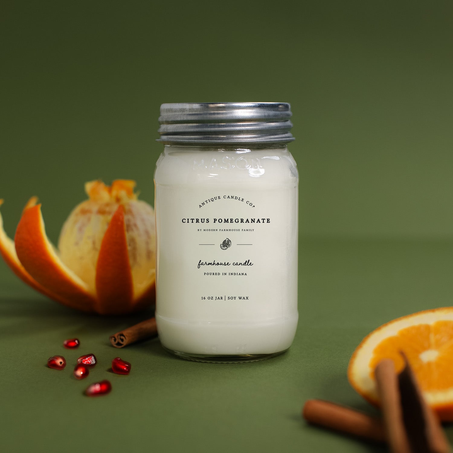 Citrus Pomegranate by Modern Farmhouse Family 16 oz candle
