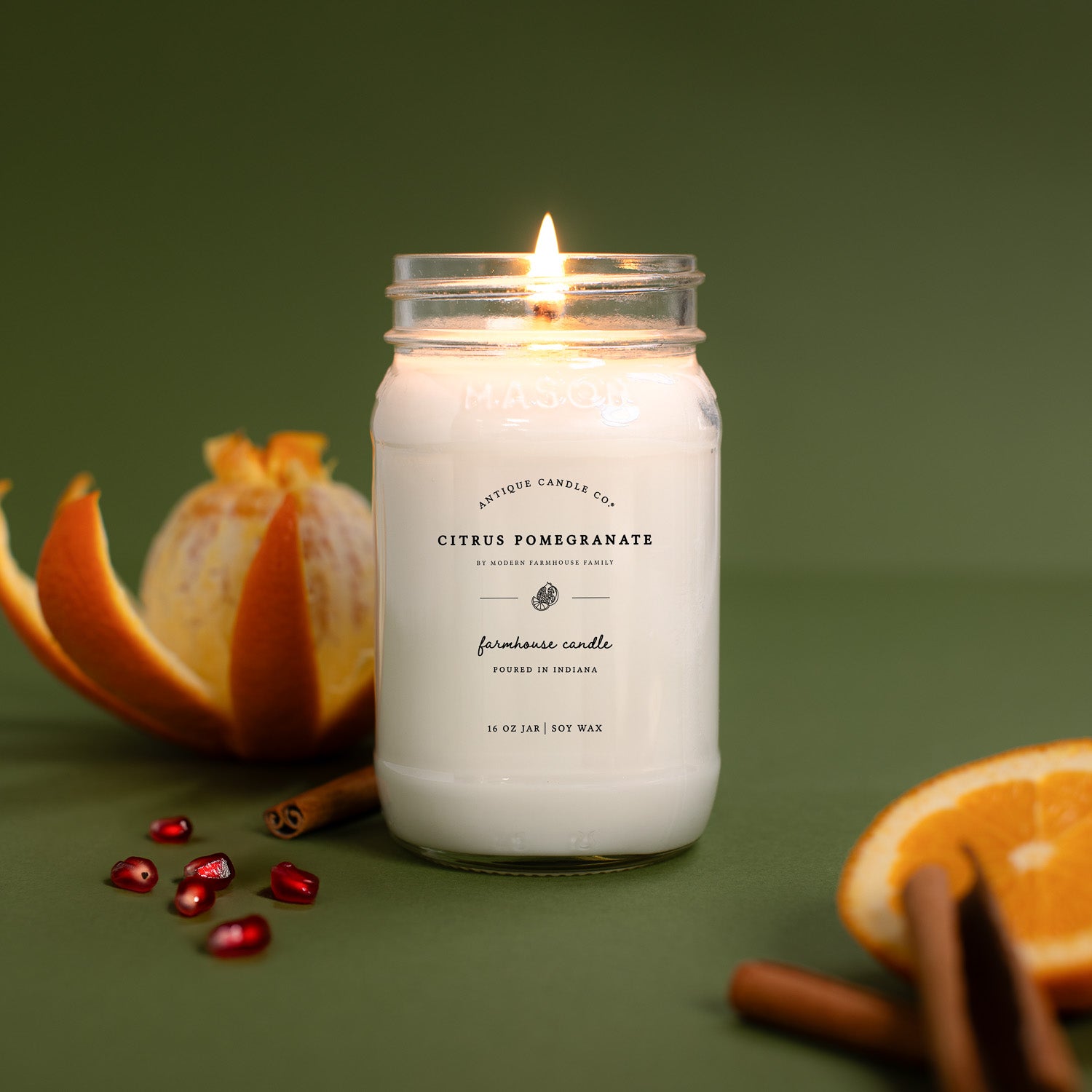 Citrus Pomegranate by Modern Farmhouse Family 16 oz candle