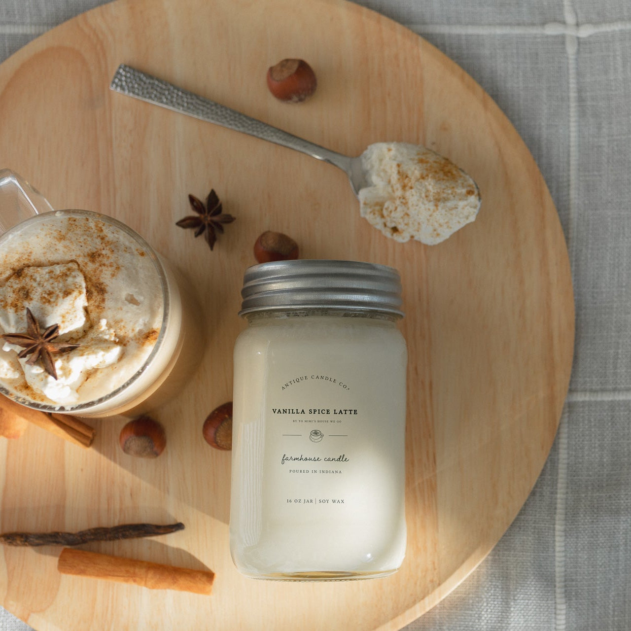 Vanilla Spice Latte by To Mimi's House We Go 16 oz candle