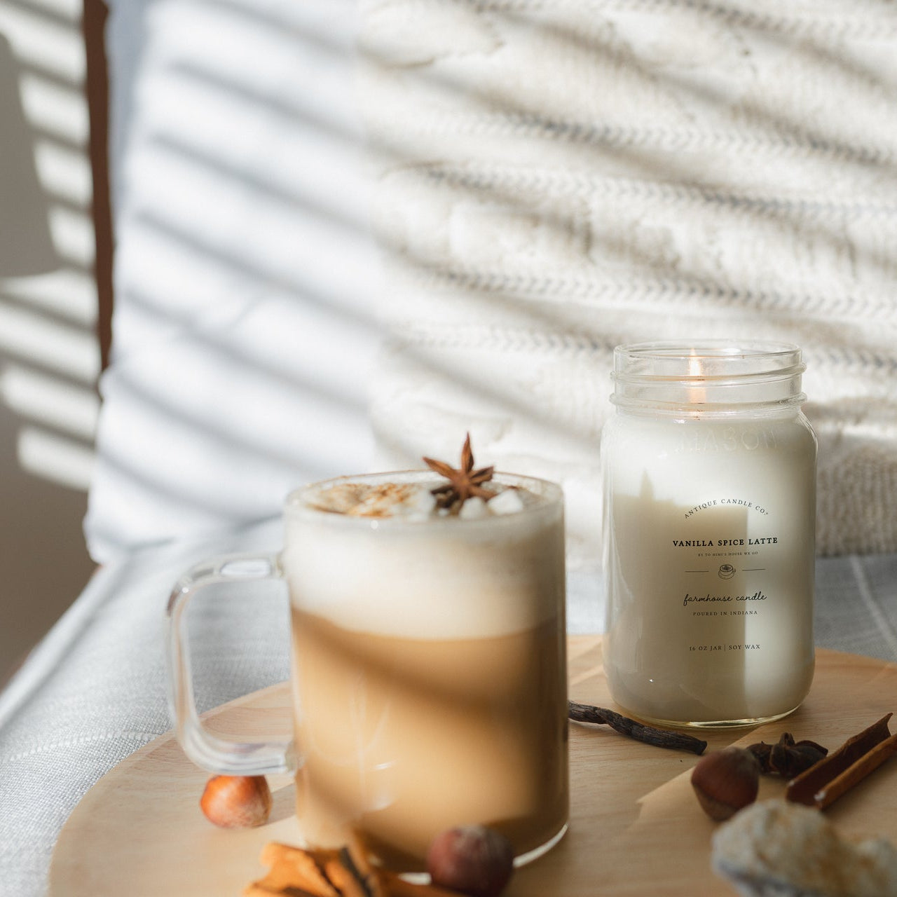Vanilla Spice Latte by To Mimi's House We Go 16 oz candle
