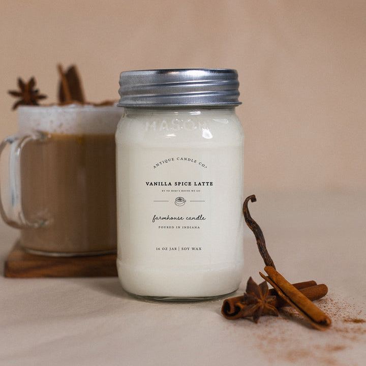 Vanilla Spice Latte by To Mimi's House We Go 16 oz candle