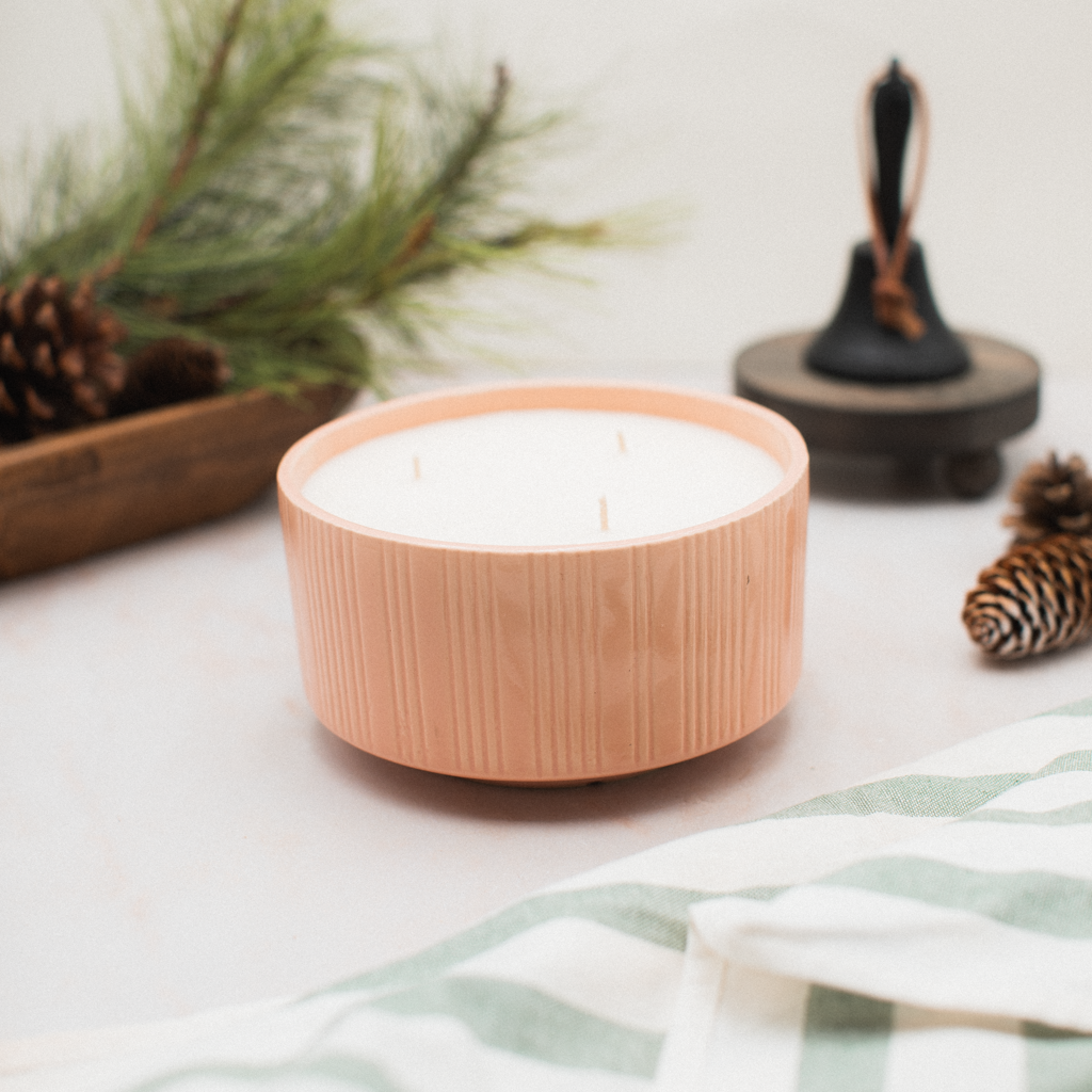 Christmas Day - Pink Ceramic Planter