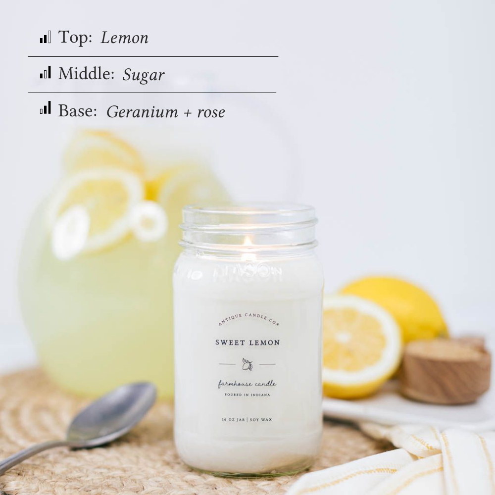 Sweet Lemon 16 oz candle