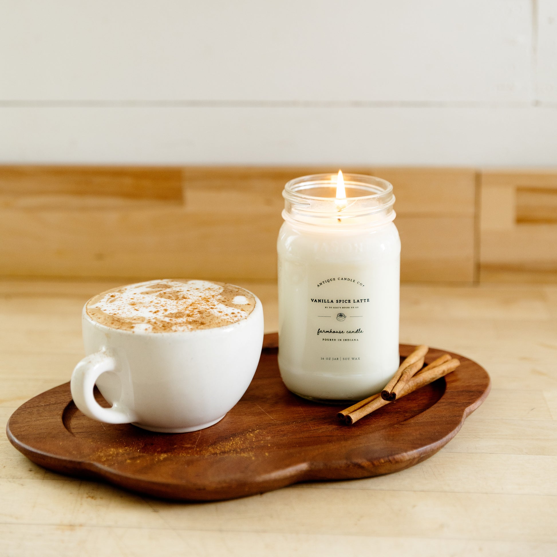 Vanilla Spice Latte by To Mimi's House We Go 16 oz candle