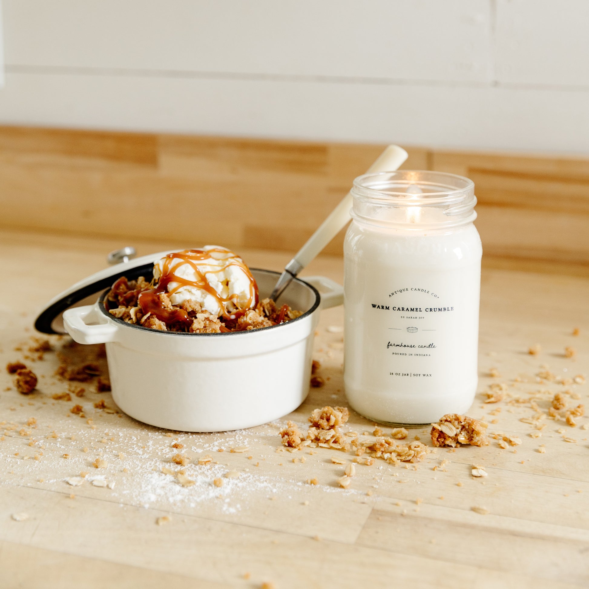 Warm Caramel Crumble by Sarah Joy 16 oz candle