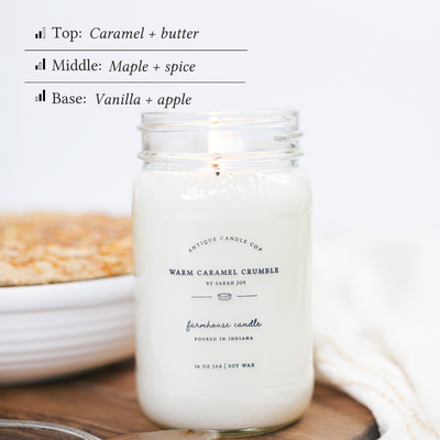 Warm Caramel Crumble by Sarah Joy 16 oz candle